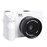 Luocute 5K Digital Camera with 3 Inch Screen, 75MP Dual Lens 18x Digital Zoom Retro Mirrorless Camera with WiFi and, for Photography Travel and Vlogging (Black)