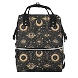 Pioyoku Mysterious Symbols (3) Print Diaper Bag Backpack -Multifunction Travel Baby Diaper Bag,Baby Bags For Girls Boys