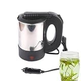 Car Kettle - 12V/24V Truck Electrcic Water Heater, Heated Water Cup with Auto Shut Off | Portable Car Coffee Mug for Travel
