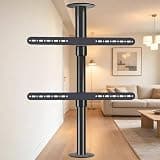 Oiyeknrd Support TV pivotant et inclinable à Rotation complète - Cadre rotatif à 360° Pour téléviseur LCD, Support de sol pivotant, Base pivotante Pour meuble TV 1.7-2.05M