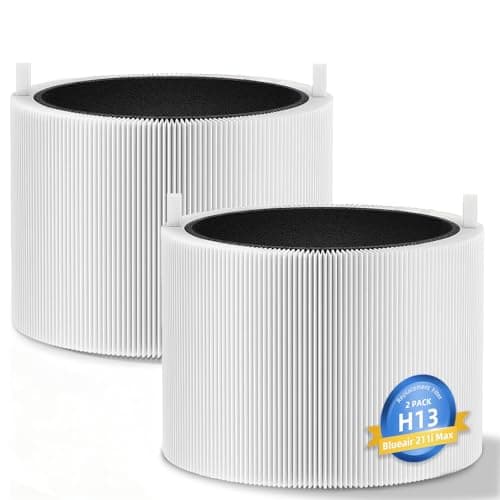 211i Max Replacement Filter Compatible with BLUEAIR Blue Pure 211i Max Air Purifier, Activated Carbon (2pack)