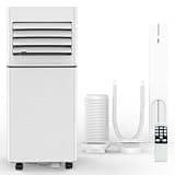COWSAR 8000 BTU Portable Air Conditioners, Cool up to 350 Sq.Ft, 3-in-1 Portable AC with 4 Modes Room Air Conditioner with Remote/LED Display/24Hrs Timer/360° Wheels, Ideal for Home/Office