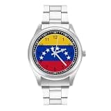 FodPand Mens Stainless Steel 3-Hand Analog Watch Easy Reader 40mm Dial