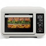 EasyAir 15 Qt. Toaster Oven Air Fryer, 5 Cooking Functions & 450°F Max Temperature – White - The Touch Control Panel Makes Setting Up Your Cooking Easier Than Ever