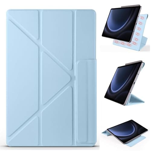 WEUFBG for Oppo Pad 4 Pro 13.2(2025) Case,Magnetic Attachment Slim Trifold Cas Auto Wake/Sleep,Multi-Viewing Angles,Slim Light Shell Cover for Oppo Pad 4 Pro 13.2(2025)(Blue)