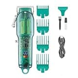 DAXXIN Hair Cutting Tool, Profesional Beard Trimmer Hair Cutting Machine Haircut Machine Transparent Hair Trimmer for Men