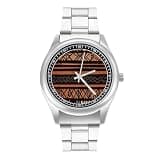FodPand Analog Men Stainless Steel Band Watch Big Face Silver Wristwatch