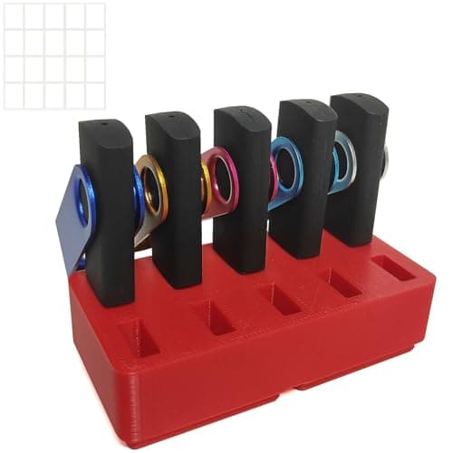 Flash Drive Desk Organizer Stand FEWINA USB Holder Storage Electronic Accessories Organizer for USB Flash Drive Stand, Thumb Drive Holder, Jump Drive Stands, Red