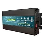 EHSOLZXBE Pure Sine Wave Inverter DC 12v/24v to AC 220V 1000W 1600W 3000W Power Converter Voltage Transformer Solar Inverter(2800W,60V,110-120V 60HZ)