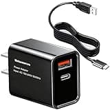 Metasources Type-C AC/DC Adapter Charging Cable Compatible with GOOLOO JS-271 GT6000 100W Supersafe Car Jump Starter 6000A Jump Starter JS271 USB-C Power Supply Charger