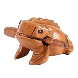 Thai Wooden Lucky Amphibian Croaking Sound | Traditional Craft for Good Fortune | Desk Decor for Home/Office/Present | 5 Sizes, Solid Wood (No. 3 10.6CM)