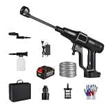Cordless Pressure Washer Gun-Basic Version, Portable Handheld Power Washer Cleaning Tool, Electric Pressure Washer Handheld High Pressure Car Washer Gun for Car Wash Garden Patio Home (SET-01)
