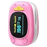 Healthtree Fingertip Pulse Oximeter with Small Finger Clip, Oxygen Monitor Fingertip with OLED Display, Heart Rate Monitor, Portable O2 Saturation Tracker for Family Daily Health Monitoring