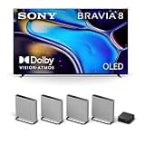 Sony K77XR80 77 Inch IMAX Enhanced Bravia OLED 4K HDR Google TV with a HT-A9M2 4.0.4 Ch BRAVIA Theater Quad Soundbar (2024)
