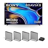 Sony K77XR80 77 Inch IMAX Enhanced Bravia OLED 4K HDR Google TV with a HT-A9M2 4.0.4 Ch BRAVIA Theater Quad Soundbar (2024)