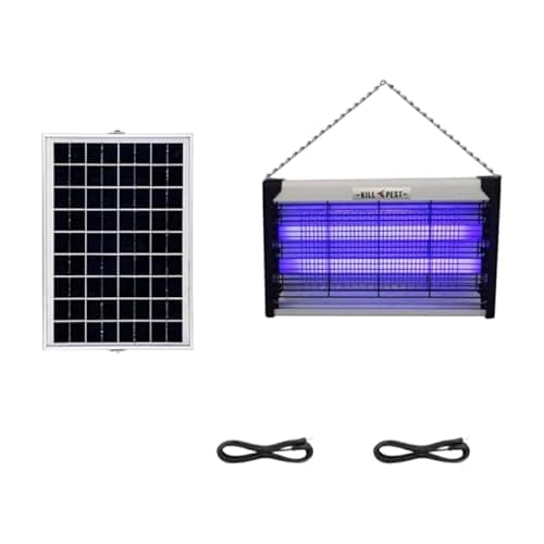 3500V High Powered Solar В𝐮𝐠 Ζ𝐚𝐩𝐩𝐞𝐫 – Indoor & Outdoor Waterproof & Chemical, Powerful Portable Free for Effective Protection 1 Acre - for Patio Garden Backyard RV Camping (Hanging (30W))