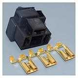 H4 Headlight 3 Pin 9003 Automotive Connector Plug Car Compatible With(2sets)