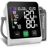 Medisana Blood Pressure Monitor for Home Use, Accurate Automatic Digital BP Monitor, 5'' LED Backlit Display with BP Machine Cuff 8.7''–16.5'', 2x199 Memory