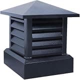 SICWEDIM Square Chimney Cap for Outdoor Use, Waterproofs Chimney Cover, Easy-Install Fireplace Rain Cap, Durable Protection for Wet Conditions, Ideal for Homeowners (550 * 550mm/21.7 * 21.7in)