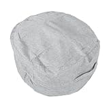 Serounder Cylindrical Moving Storage Bag, Sturdy Foldable Thickened Luggage Packing Bag for Travel Move House Camping Hiking (Light Gray)