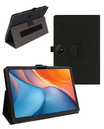 Case for UGEE UT3 14.25-Inch Tablet, Leather PU Cover with Hand Strap & Dual-Fold Stand, Shockproof Protective Case,Compatible with UT3 14.25" Android Tablet(Black)