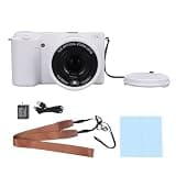4K Digital Camera with 64MP, 20X Zoom Mirrorless, 3 Inch Flip Screen, LED Flash - Anti Shake, High Resolution Video, Ideal for Travel Photography (White)