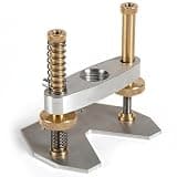 Wsymxuo Sound Hole Router Base Aluminum Alloy Sound Hole Cutter Base Dust Blow Tube for Luthiers, Workshop, Repair Shop, Inlaid Carved Base