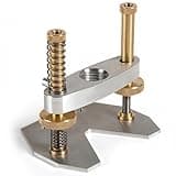 Wsymxuo Sound Hole Router Base Aluminum Alloy Sound Hole Cutter Base Dust Blow Tube for Luthiers, Workshop, Repair Shop, Inlaid Carved Base