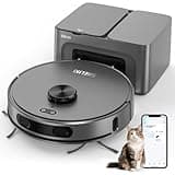 SHELIKI Robot Vacuum with 70 Day Self Emptying Base, 3-in-1 Robotic Vacuums Cleaner, LiDAR Navigation Smart Mapping & Strong 6000Pa Suction, for Pet Hair, Hard Floor, Carpet