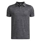 Under Armour Boys' Matchplay Golf Polo, (025) Castlerock/Steel/Black, Large