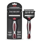 CHI for Dogs 2 in 1 Dematting and Deshedding Rake, Dual Head Dog Grooming Tool with Wide Tooth Dematting Rake and Fine Deshedding Rake, Detangler Comb for Thick Double and Long Dog Coat