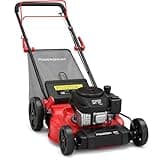 PowerSmart 21-Inch 3-in-1 Gas Self-Propelled Lawn Mower,170CC OHV Engine,Bagging/Mulching/Rear Discharging, 6 Cutting Heights, Durable Steel Deck, Rear-Wheel Drive, for Garden, Yard,