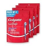 Colgate Max Fresh Wisp Disposable Mini Travel Toothbrushes, Peppermint, 24 Count (Pack of 4)