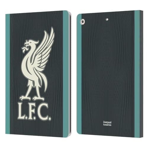 Head Case Designs Officially Licensed Liverpool Football Club Away Kit 2024/25 Leather Wallet Case Compatible with Apple iPad 10.2 2019/2020/2021