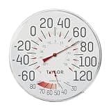 Taylor Precision Products Humidiguide Dial Thermometer (12-Inch), White, One Size