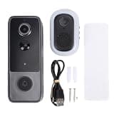 Yinhing Wireless Video Doorbell Camera 2 Way Talk Full HD WiFi Doorbell with ICR Infrared for Home Security