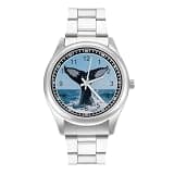 FodPand Analog Men Stainless Steel Band Watch Big Face Silver Wristwatch