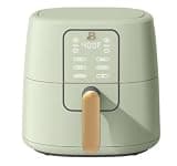 6 Qt Air Fryer with Rapid Air Circulation, Ceramic Nonstick Coating, Digital Touchscreen, Goes Well With Drew Barrymore Collection (Sage Green)