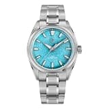 watchdives WD0003D Men Watch VH31 Sweep Second Quartz Watch Natural Stone Elementum Original Design 36mm Sapphire Crystal Luxury Wristwatch 100m Waterproof (Blue Crystal)