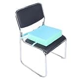 Vistreck Adjustable Removable Baby Dining Chair Booster Cushion - Comfortable Kids Highchair Pad (Front Blue)