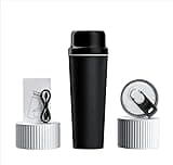 Portable Juicer Cup, 650ml Rechargeable Personal Smoothie Maker with Stainless Steel Liner, Multi-Blade Design for Fruit Drinks, USB Charging, Cordless Travel Cup (Black)