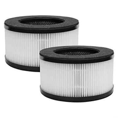 Deskbloom Replacement Filters for Slevoo BS-01 Air Purifier High Efficiency Filtration Compatible Parts Enhanced Particle Collect Robust Material 2 Pack for Home Cleaner