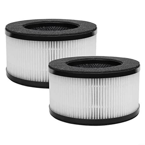 Deskbloom Replacement Filters for Slevoo BS-01 Air Purifier High Efficiency Filtration Compatible Parts Enhanced Particle Collect Robust Material 2 Pack for Home Cleaner
