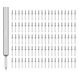 Skirting Fix Nails - 100PCS Heavy Duty Double End Spring Fastener Set Seamles No Mark Skirting Trim Clips Woodwork Hardware
