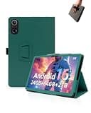 Case for Gleeso KB10L Tablet 10 inch Android 16 Tablets,UYRUREL Leather Slim Folding Stand Cover with Hand Strap Magnet for Men Women Full Protection,Green.