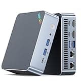 KPOCET MINI PC 13th Gen i5-13600H (up to 4.8GHz), Gaming Mini PC 16GB DDR5 RAM 512GB SSD, Mini Desktop PC Triple 4K displays, Wi-Fi 6, BT 5.2,2.5+1Gb LAN,USB 4.0 for Business, Home, Gaming