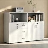 YCZYCZ Lateral File Cabinet with Lock, Metal Office Storage Cabinet, 2 Drawer Lateral File Cabinets for Home Office, A4 Letter Size, Heavy Duty Steel Filing Cabinet for Documents Storage