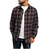 Men's Classic Button Down Shirts Long Sleeve Lapel Neck Vintage Checkered Shirt Fall Trendy Lightweight Casual Tops