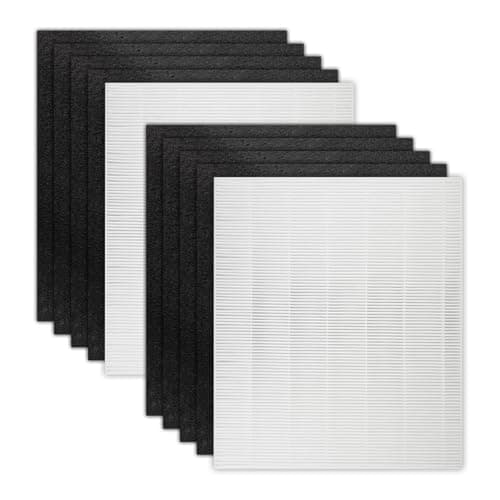 2 Sets AP-1512HH Replacement Filter for Coway Airmega AP-1512HH Air Purifier, 2 Pieces H13 True Filters and 8 Active Carbon Filters, Compare # 3304899