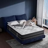 Queen Mattress, 12 Inch Hybrid Queen Size Mattress in a Box, Medium Firm, Memory Foam & Pocketed Springs, Pressure Relief, CertiPUR-US Certified& Fiberglass Free, Motion Isolation, 365-Night Trial